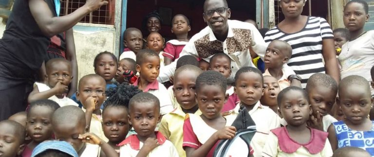 IT Expert donates to creche, clinic at Saltpond